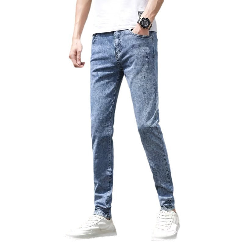 Light-colored Jeans Men's Style Stretch